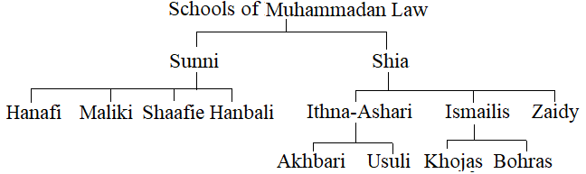 Schools Of Muslim Law Sunnis 4 And Shias 3 